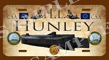 H.L. Hunley CSA Naval American Civil War Naval Themed vehicle license plate picture