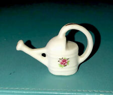 Dollhouse Miniature Porcelain W/ Rose Limoges Style Figurine Watering Can picture