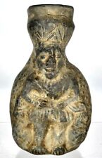 Pre Columbian Style Figural Vessel Smudge Ware Shaman picture