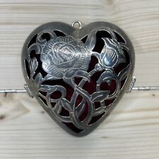 Lenox Silver Plate Metal Heart 4