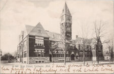 High School Coldwater MI Michigan c1906 Rotograph Postcard H14 *as is picture
