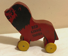 Red Goose Shoes Lion Pull Toy Vintage 1930s Advertising Toy ad-53 picture