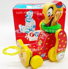 Fisher-Price Squeaky The Clown Pull Toy FP 1995 #76593 Made in U.S.A. NEW picture