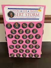 Rare Desert Storm Patriotic Support Troops Pin Store Advertising Display picture