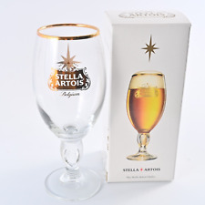 Stella Artois Beer Glasses Chalice 33cl Limited Edition Gold picture