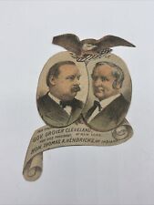 c1884 Grover Cleveland Election Jugate President Presidential Hendricks Ad picture
