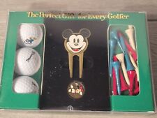 Disney Mickey Mouse Golfer Golf Gift Set Balls Divot Repair Ball-marker Tees picture