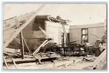 Tyler Minnesota RPPC Photo Postcard Tornado House Destroy Exterior c1940 Antique picture