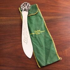 SHIEBLER TIFFANY & CO STERLING SILVER LETTER OPENER CUPID IN WREATH MONOGRAM JTS picture