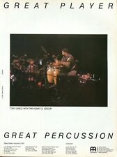1987 Print Ad of Meinl Percussion w Tony Gable of Kenny G picture
