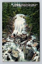 Rocky Mtn Park, CO-Colorado, Marguerite Falls Fern Lake Trail , Vintage Postcard picture