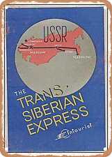 METAL SIGN - 1938 USSR the Trans Siberian Express Intourist Vintage Ad picture