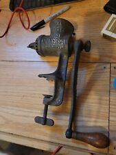 *ANTIQUE* Meat Grinder / Food Chopper Universal Number 1 - Cast Iron & Wood picture