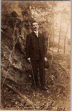 1907 Vintage Real Photo Postcard RPPC Shadow of the Cumberland Mountains West VA picture