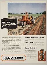 1948 Print Ad Allis-Chalmers Model WD Tractor Farmer in Field Milwaukee,WI picture