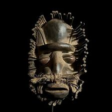African Mask Wood Carving Tribal Mask Vintage Dan Kran Mask wood -G1592 picture