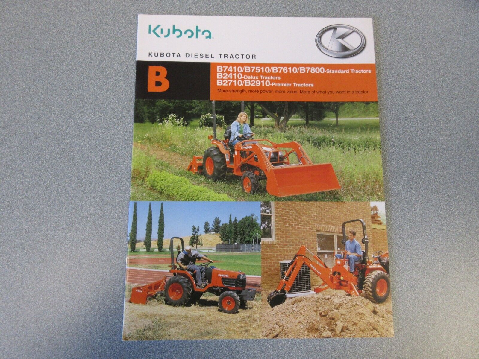 Kubota B7410 B7510 B7610 B7800 B2410 B2710 B2910 Tractor Sales Brochure 18 Page