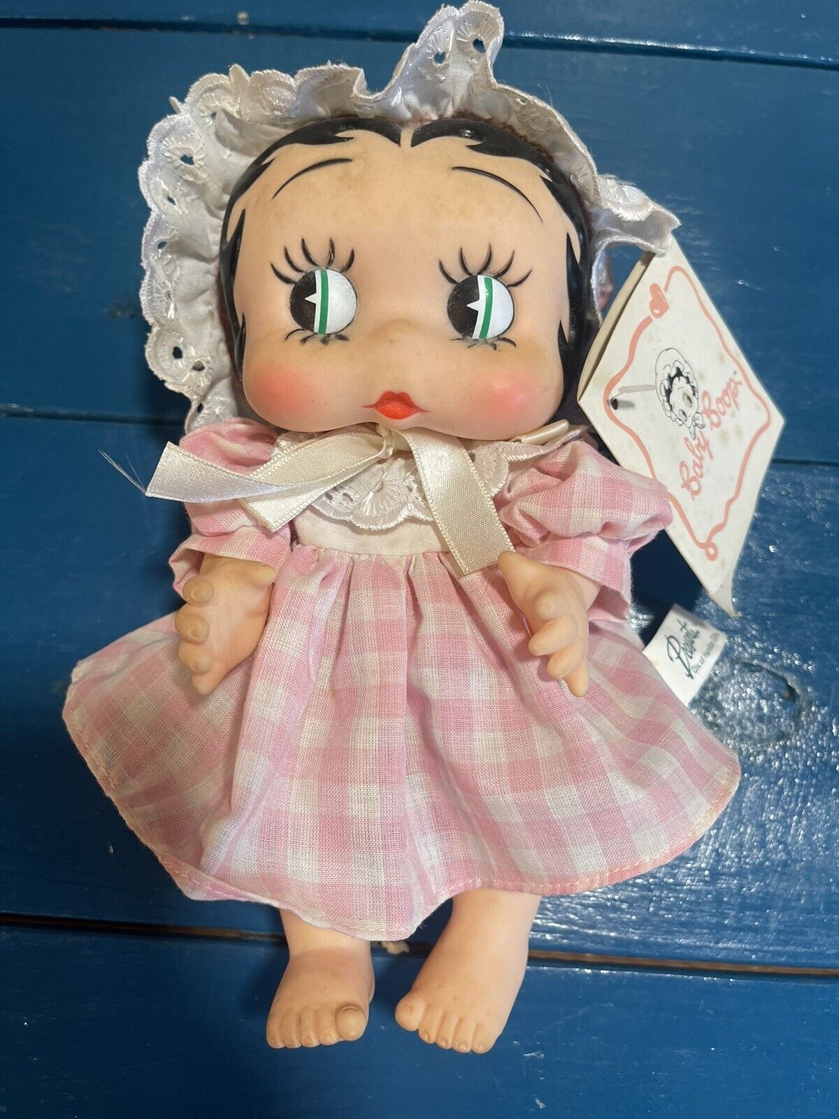 Vintage 9 Inch Betty Baby Boop Doll In Pink Dress  Original Tag   1987