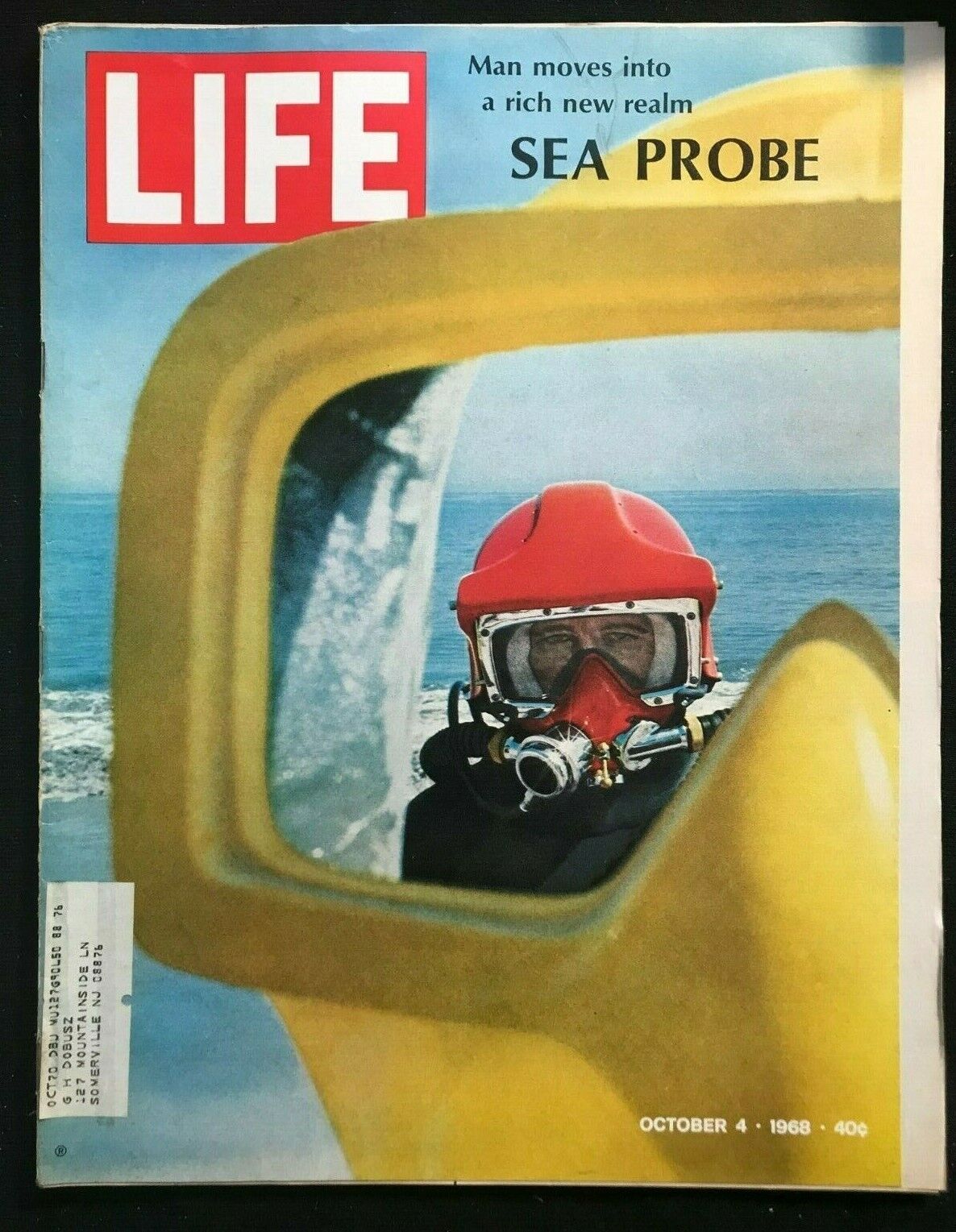 LIFE MAGAZINE Oct 4 1968 - DEEP SEA PROBE / Church & Race Relations / Vanderbilt