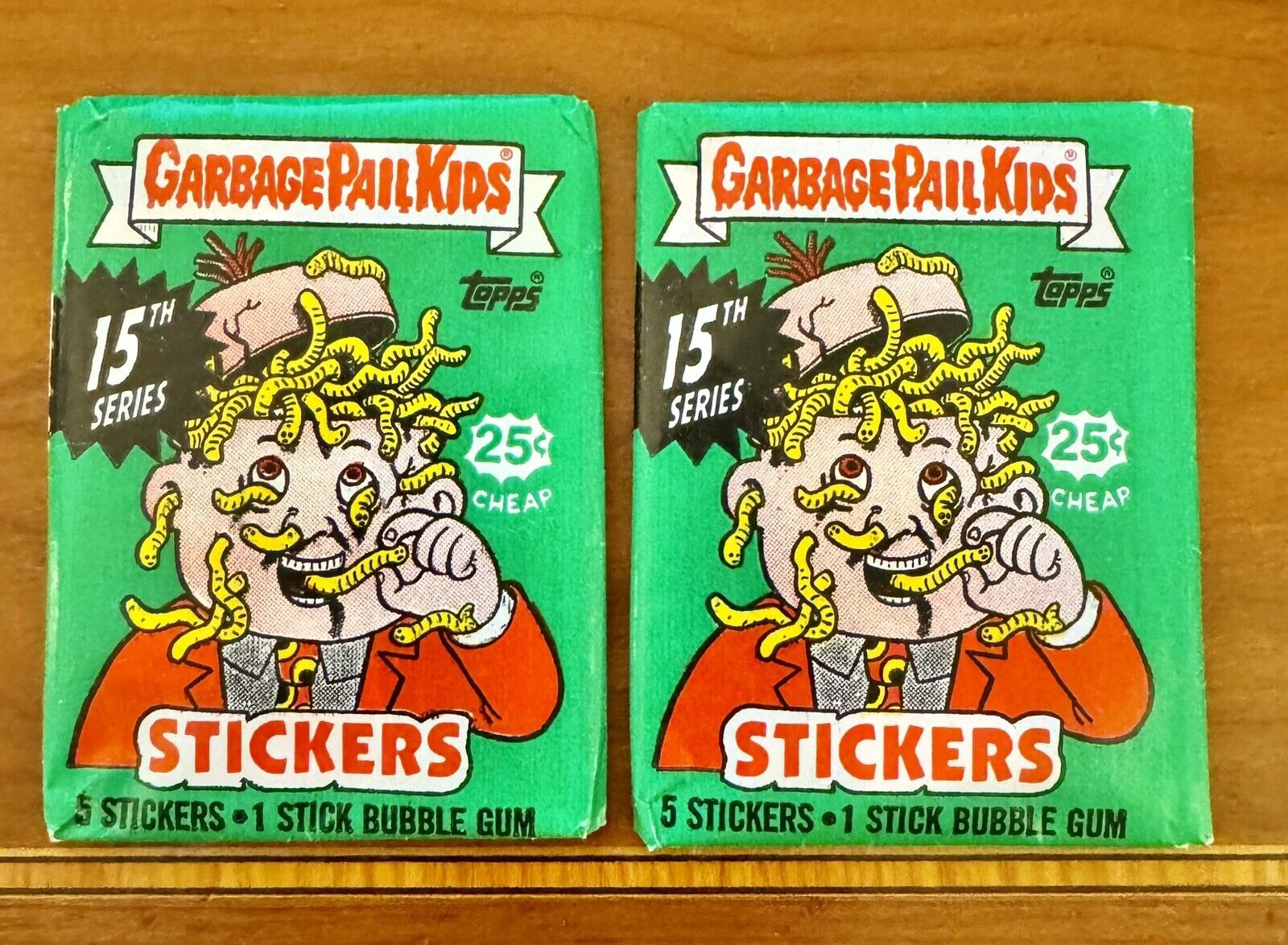 Vintage Topps Garbage Pail Kids 15th Original Series 15 Wax Pack GPK OS15