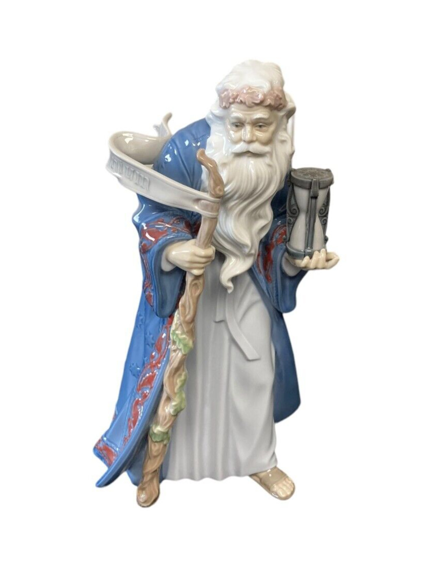LLADRO 6696 Millennium Father Time Retired 1999 Mint Condition 11