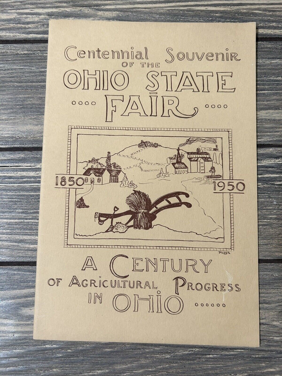 Vintage 1950 Centennial Souvenir of the Ohio State Fair 1850 1950 Booklet 
