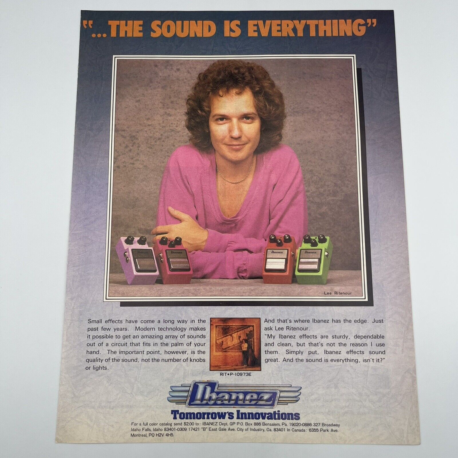 Ibanez Effect Pedals 1982 Print Ad 8\