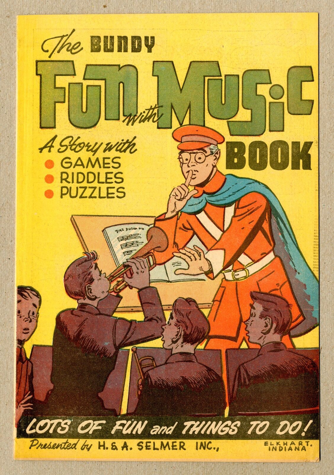 Bundy Fun with Music Book 1962 VF- 7.5