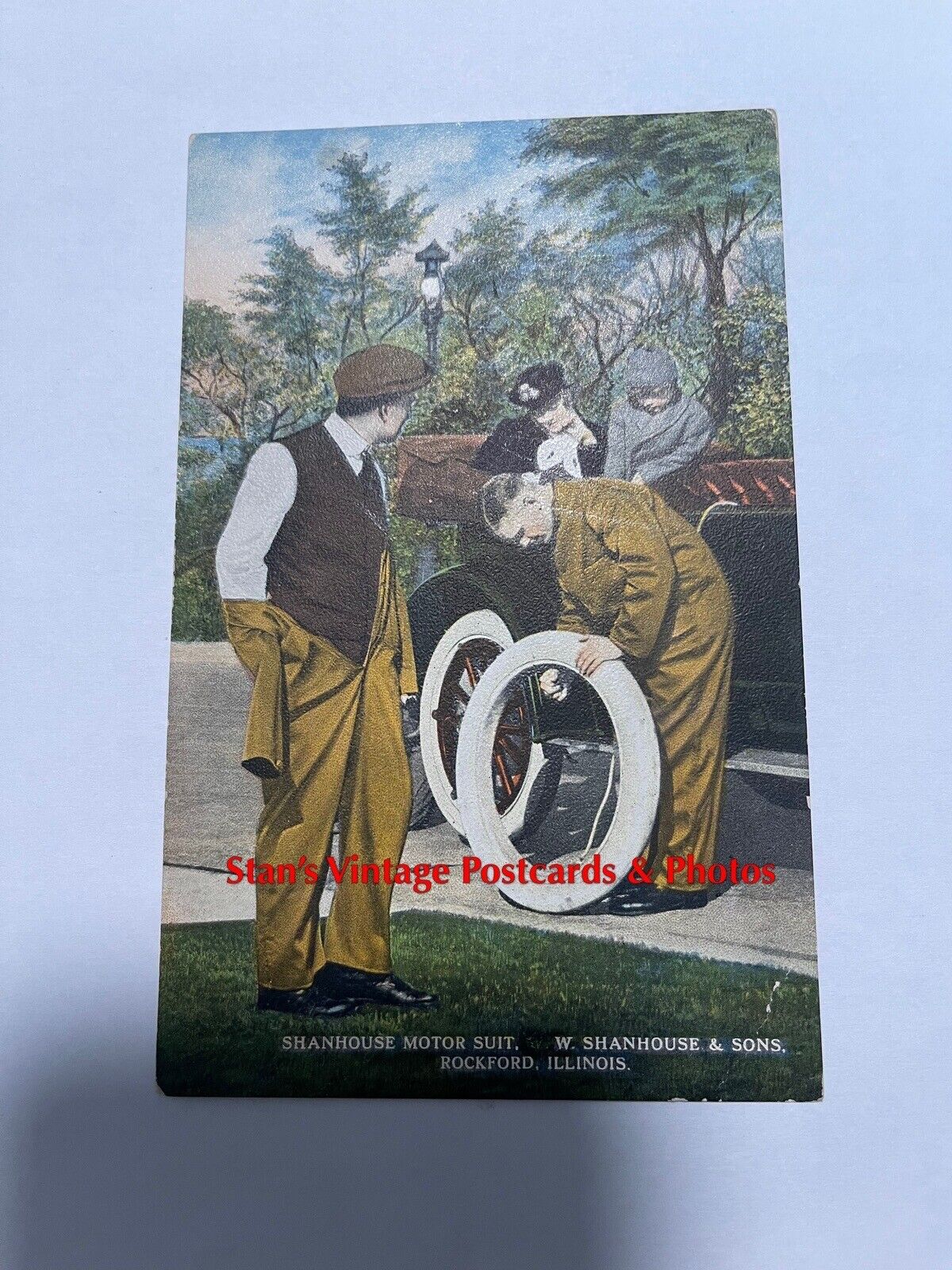 Rockford,Illinois ~Shanhouse Motor Suit~W. Shanhouse & Sons Postcard Elgin