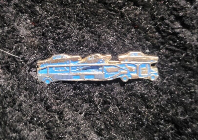 Collectible Vintage Semi Truck Trailer Pin