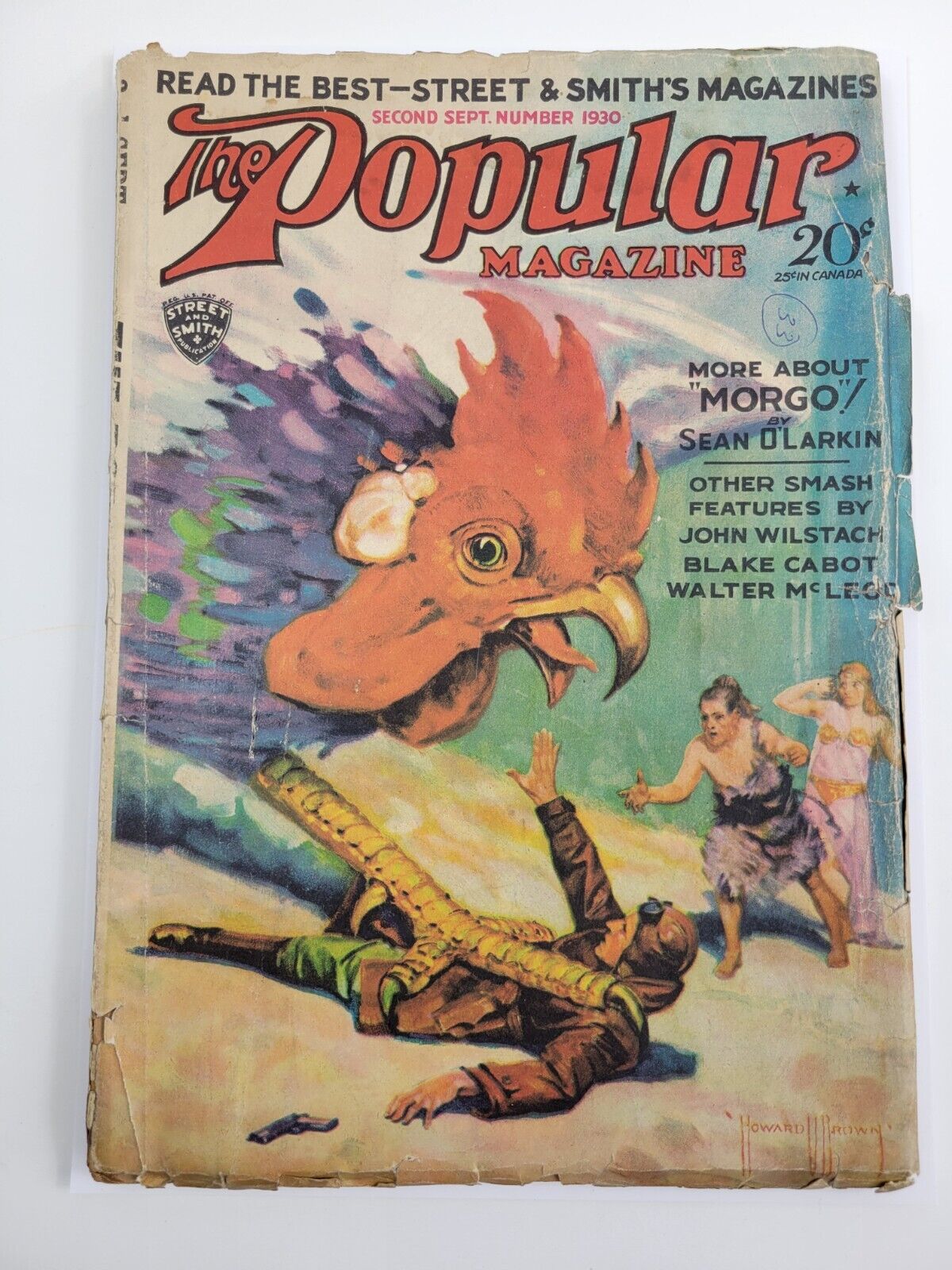 The Popular Pulp Magazine September 1930 Morgo the Mighty Story
