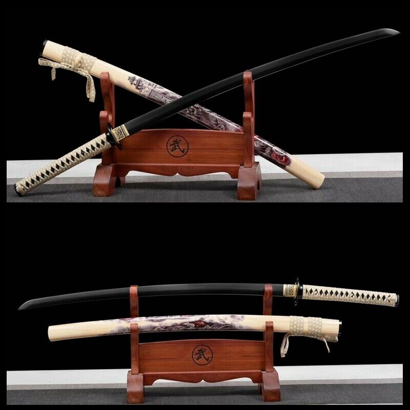 Japanese Battle Ready Samurai 9260 Spring Steel Full Tang Katana Sword Sharp
