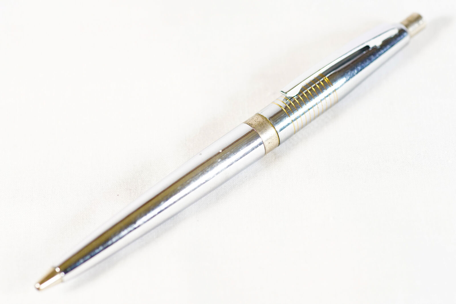 1950\'s Retro Chrome Metal Ballpoint Click Pen