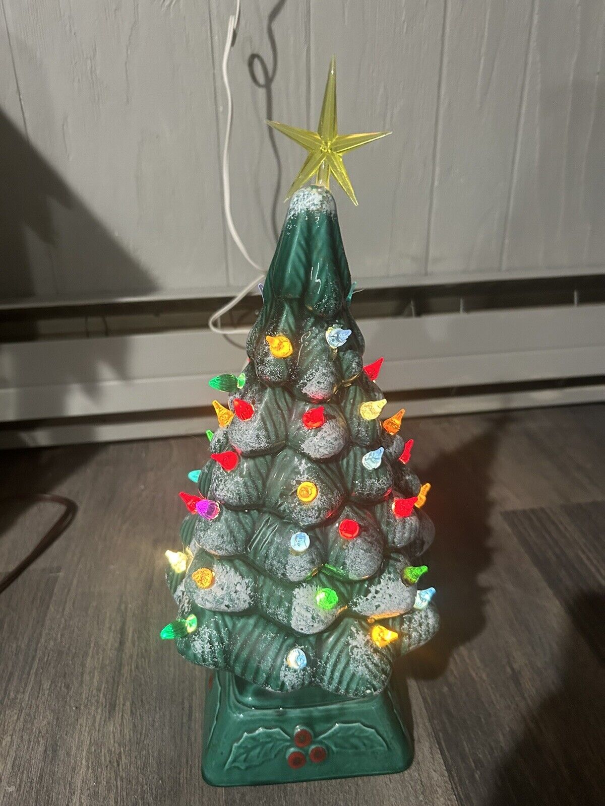 Vintage Ceramic Christmas Tree Light Up