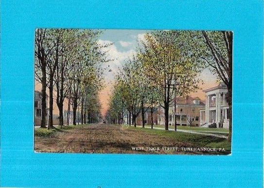 Vintage Postcard-West Tioga Street, Tunkhannock, Pennsylvania