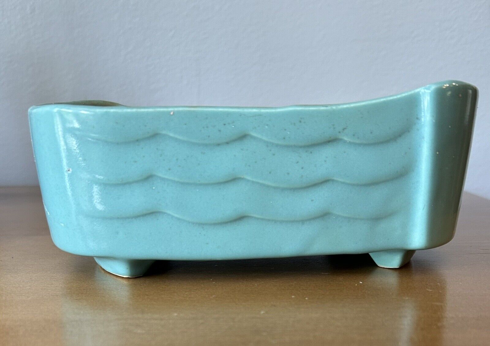 VINTAGE MID CENTURY USA UP 261 PLANTER Rare Turquoise Color