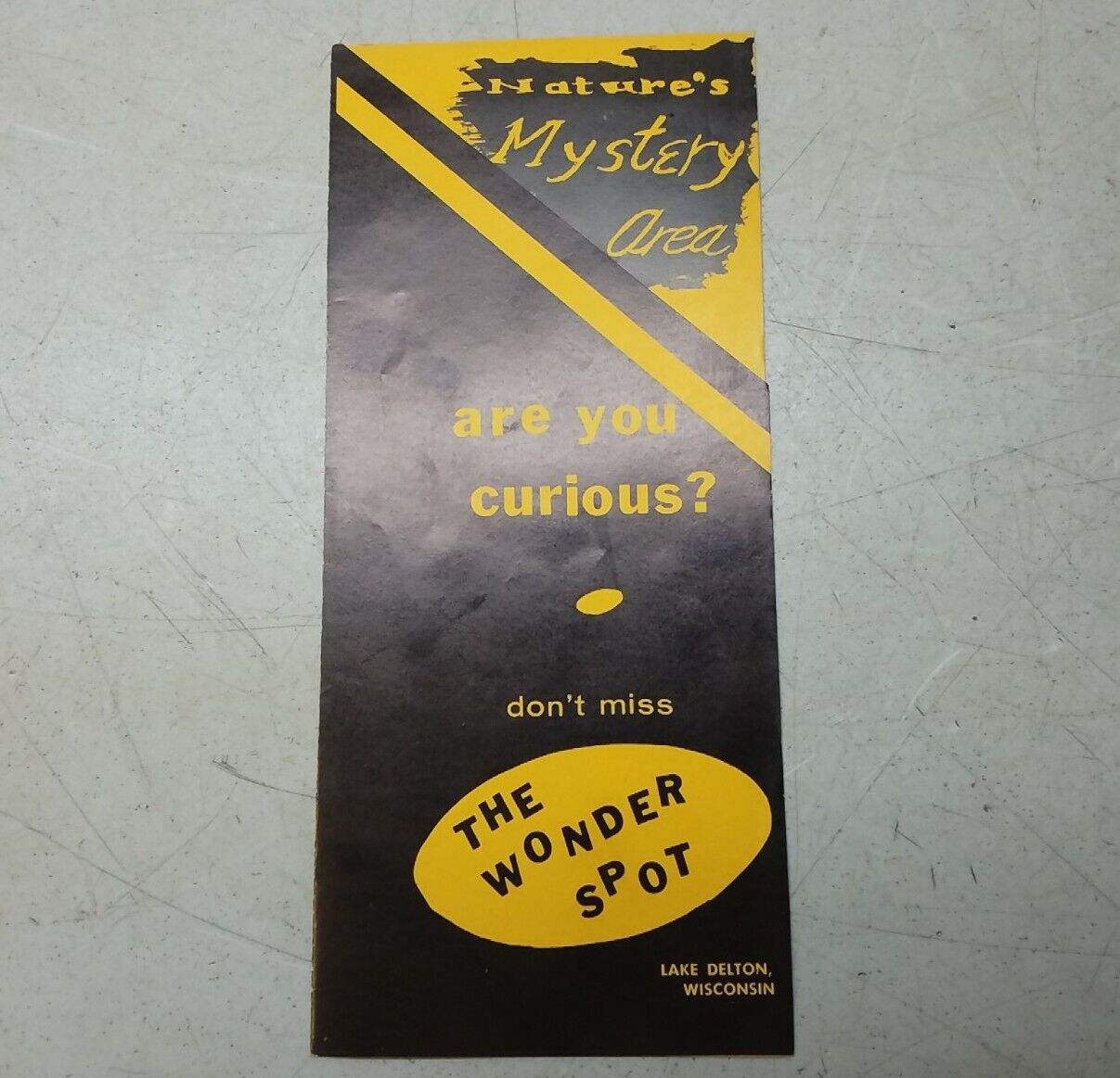 The Wonder Spot Wisconsin Dells Travel Brochure Vintage 1960s Closed 2006