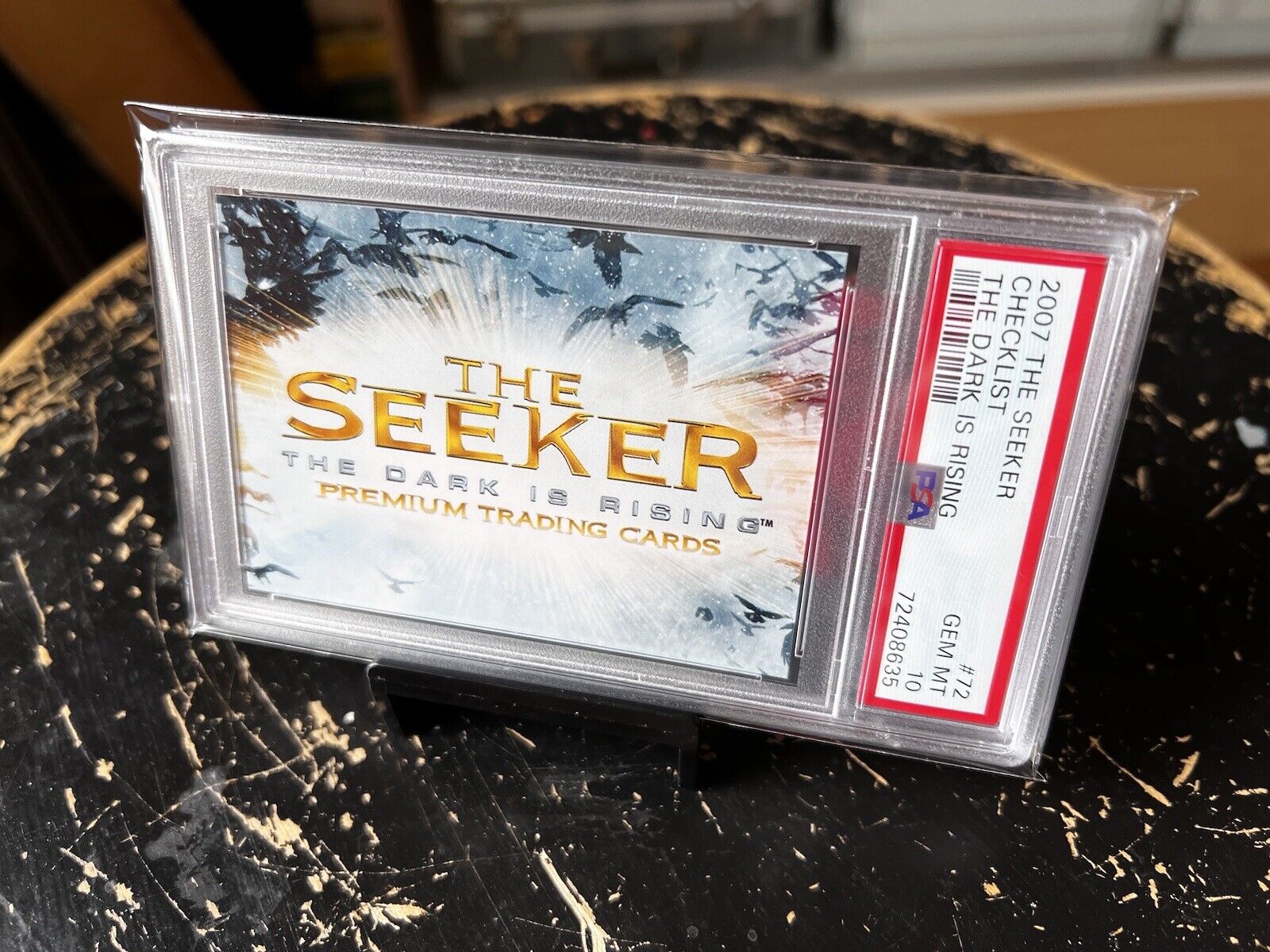 The Seeker PSA 10 Checklist Card Dark is Rising #72 Pop 1 Movie Alexander Ludwig