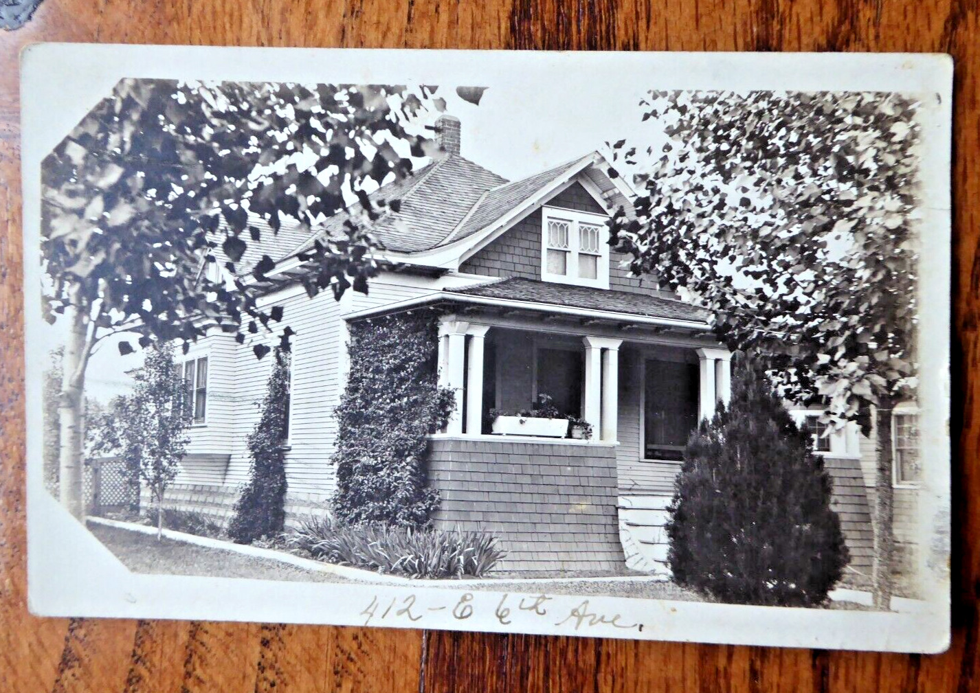 Vintage 1917 Postcard 412 E 6th Avenue Hutchinson Kansas 13 Star US Flag Cancel