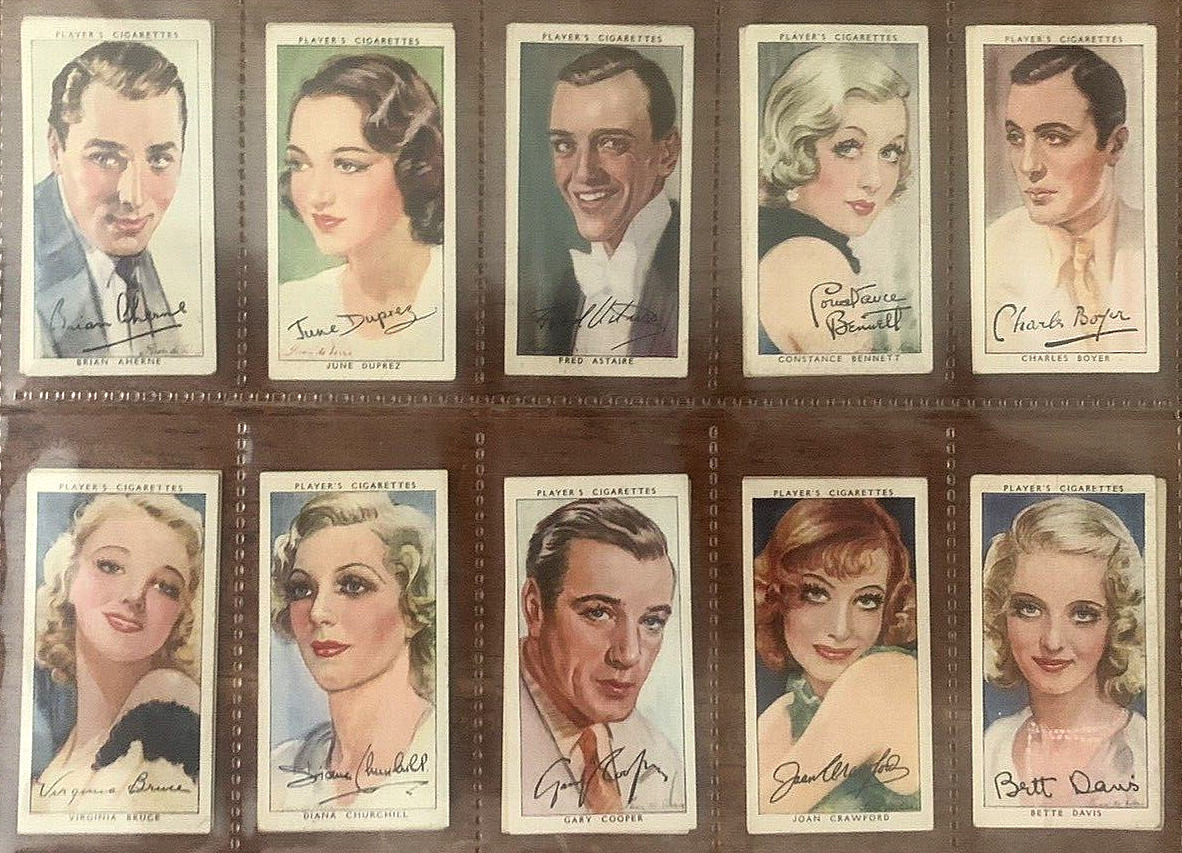 (1934) John Player & Sons FILM STARS Series #3 Complete Set (50-Cards) RARE