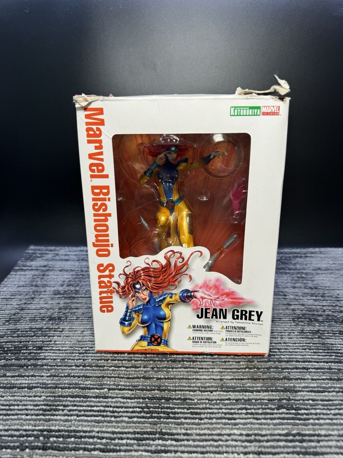 Kotobukiya Marvel Jean Grey Bishoujo Statue PVC Figure (2011) Damaged Box