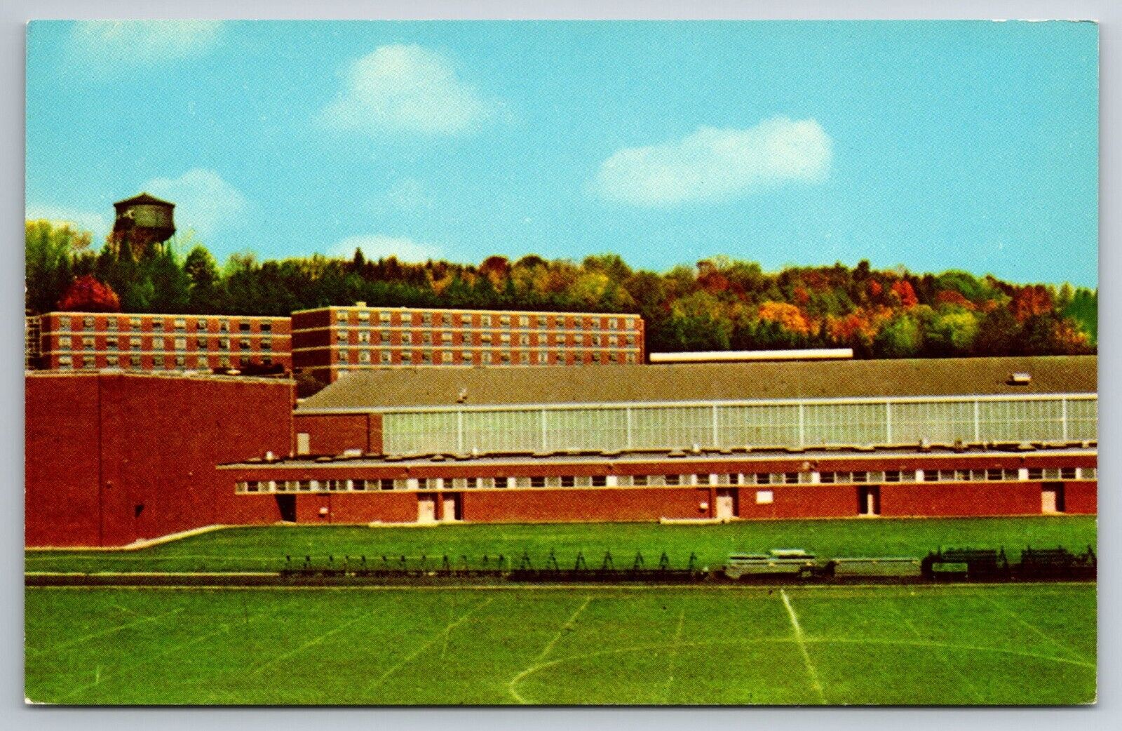 Vintage Postcard PA Slippery Rock College Field House Chrome -13663