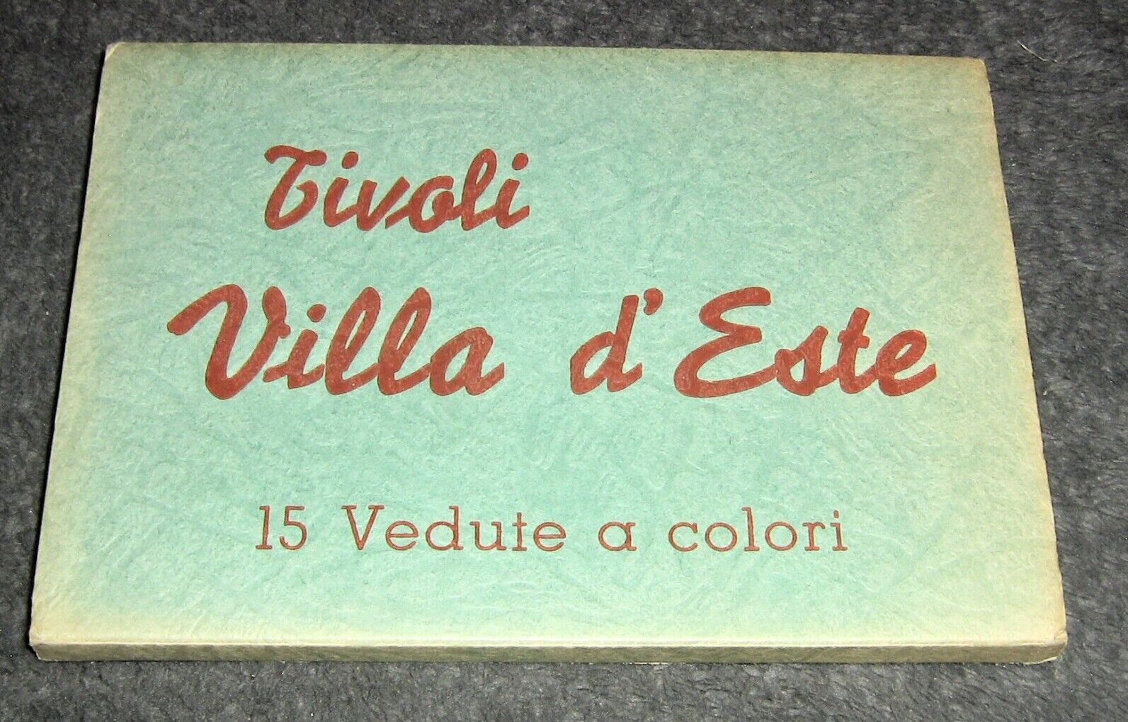 Vintage 1930's Tivoli,Italy,Villa d'Este Museum Foldout Postcards,Tourist Guide