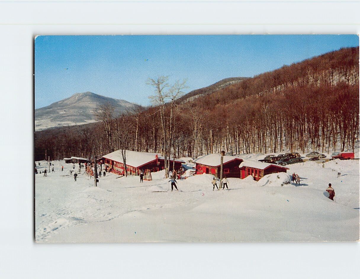 Postcard Winter Scene Snow Valley