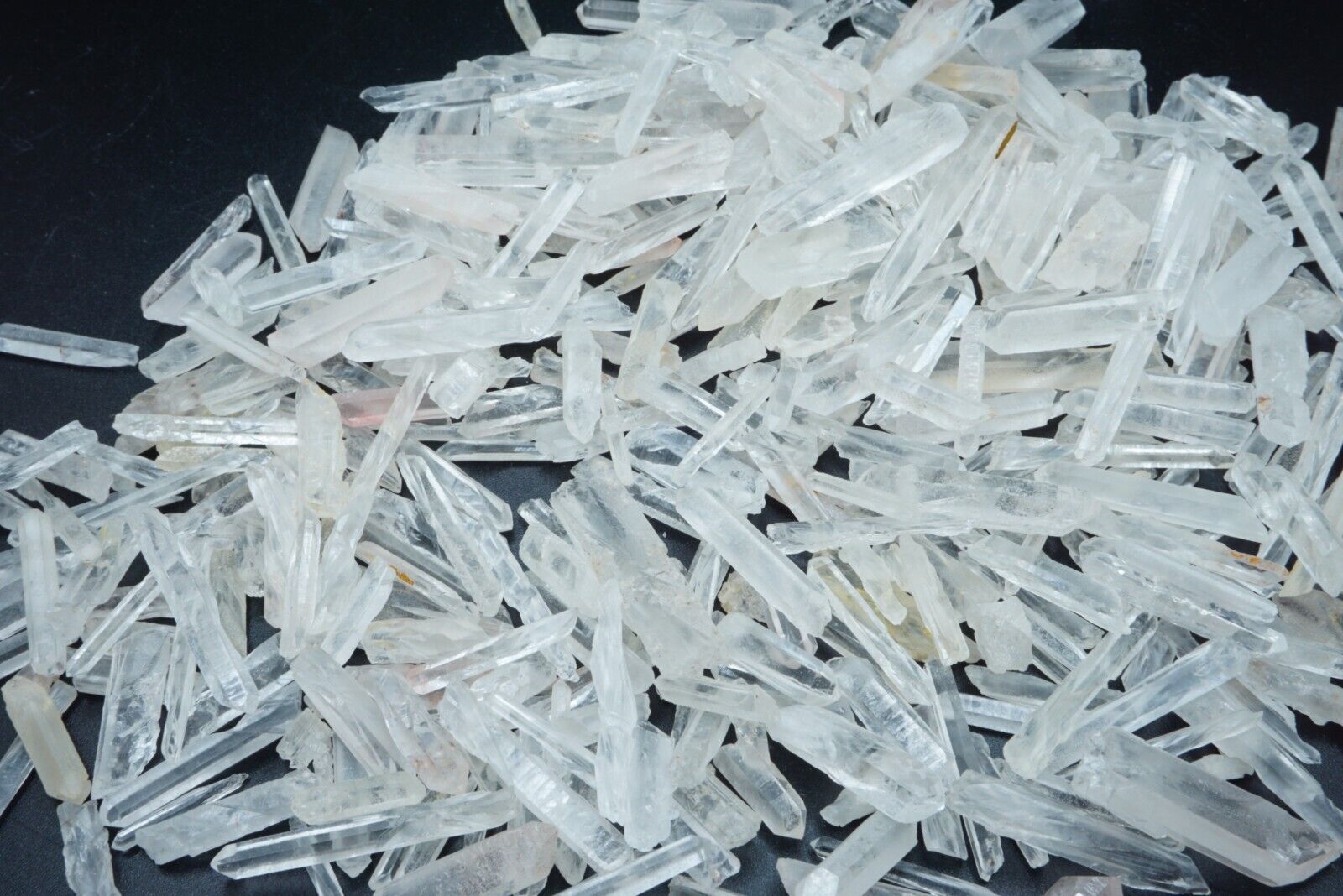 Quartz Crystal 1/4 LB Natural Clear Needle Points EXTRA SMALL Seed Crystals