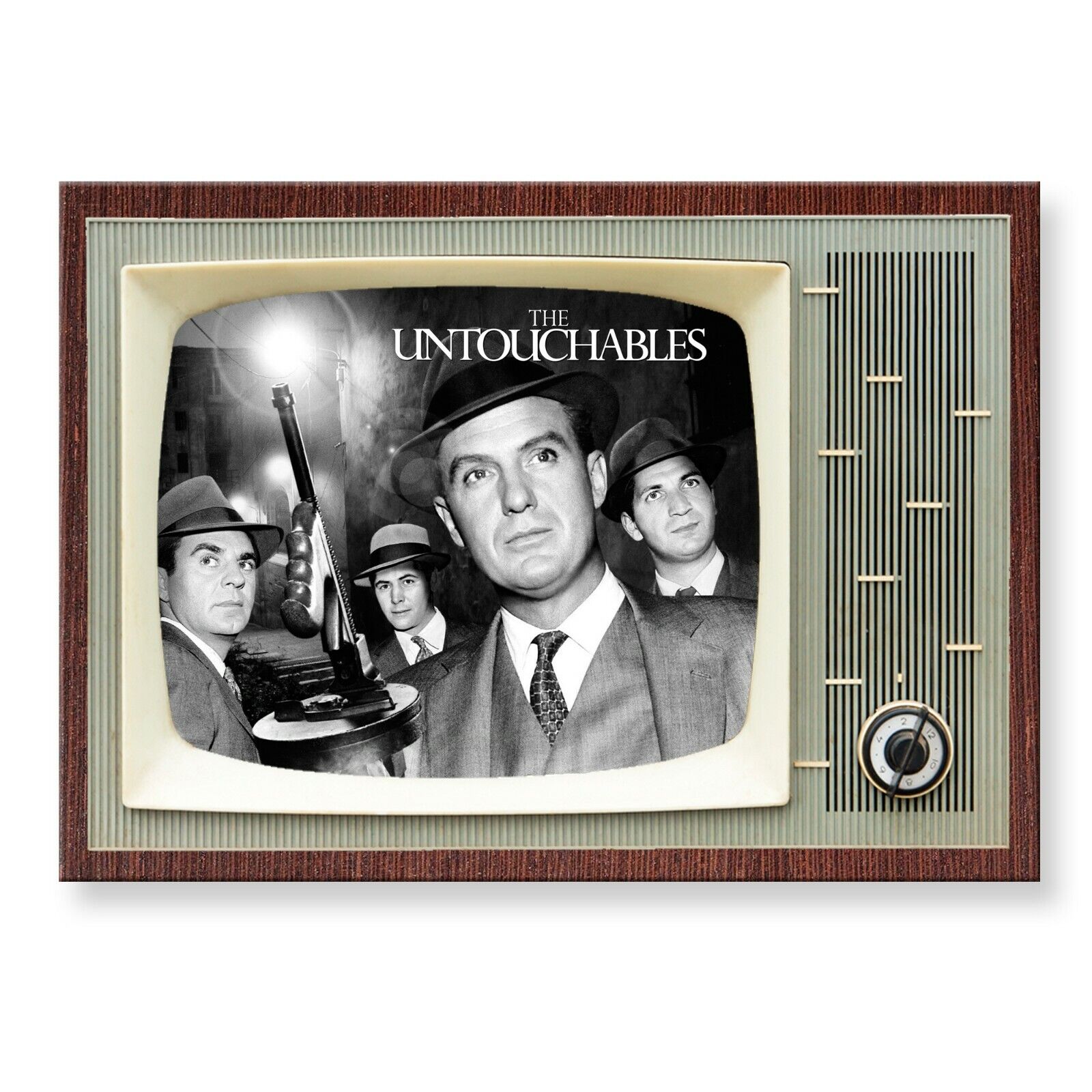 THE UNTOUCHABLES TV Show Classic TV 3.5 inches x 2.5 inches FRIDGE MAGNET