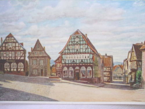 9800 Ak Lauterbach Hesse Houses At Market 1920
