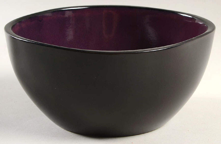 Gibson Designs Soho Lounge Purple Soup Cereal Bowl 9136058