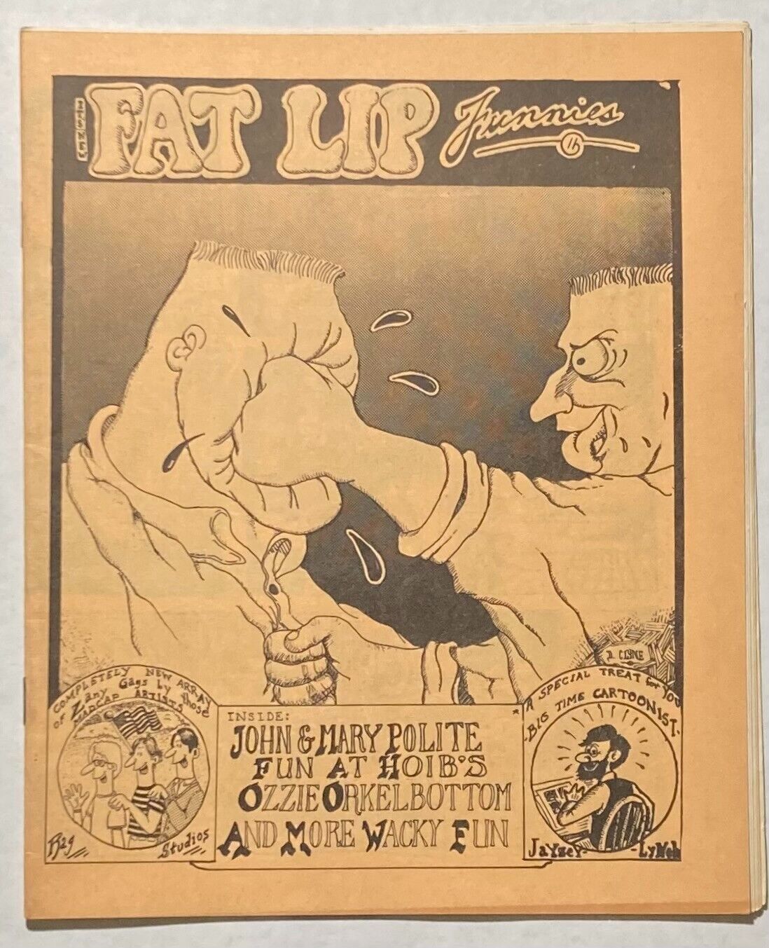 Fat Lip Funnies #1 Underground Comix 1969 Rare Dan Clyne, Jay Lynch, Treadway