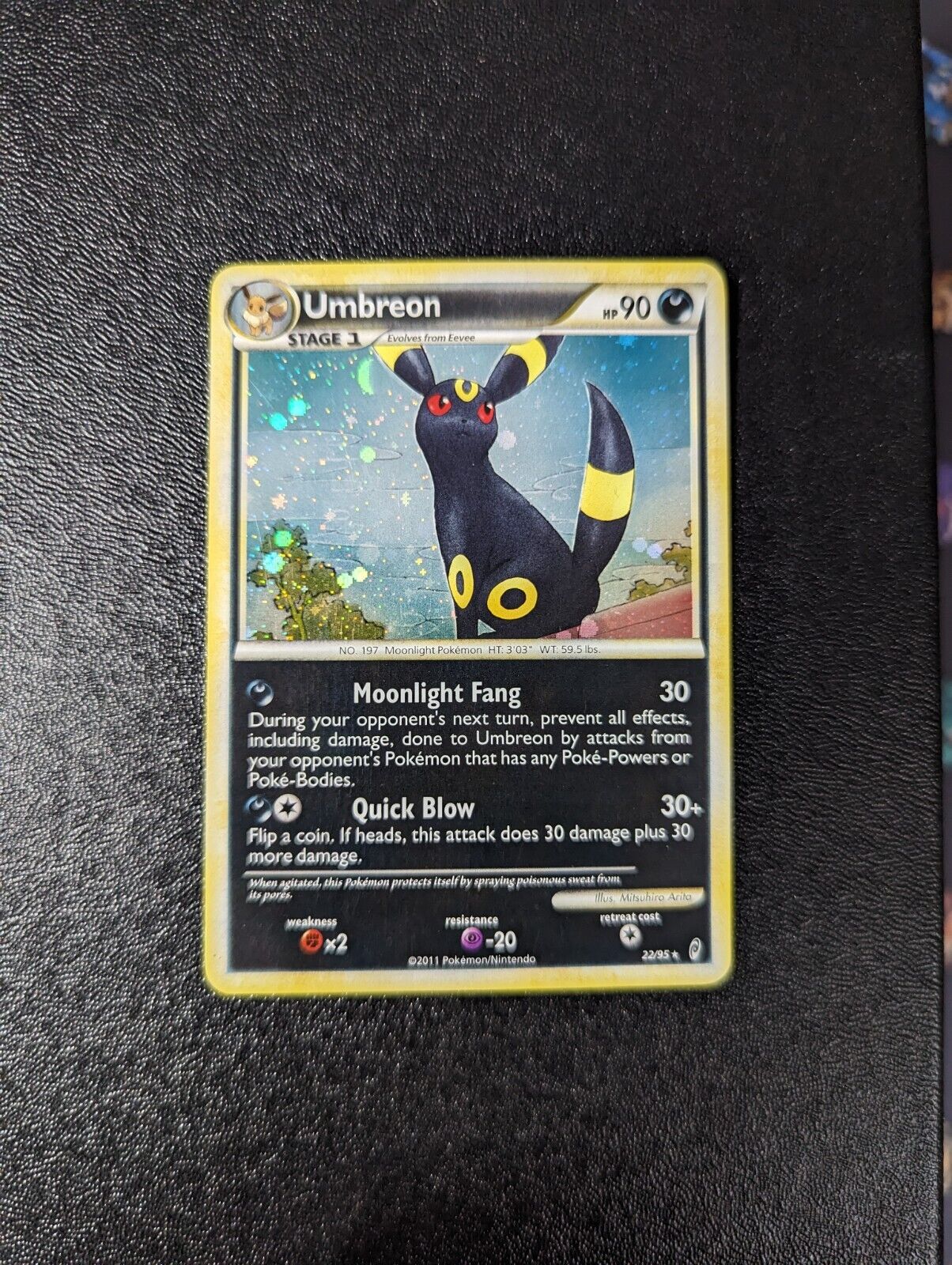 Pokemon Card Umbreon 22/95 Call of Legends Holo LP/MP Vintage